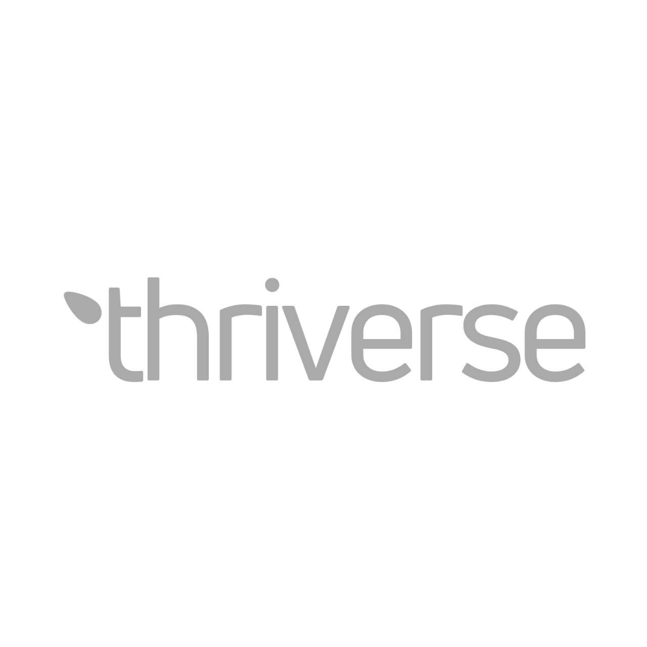 Thrivese logo on black background: a sleek and modern logo featuring the word "Thrivese" in bold white letters against a black backdrop.