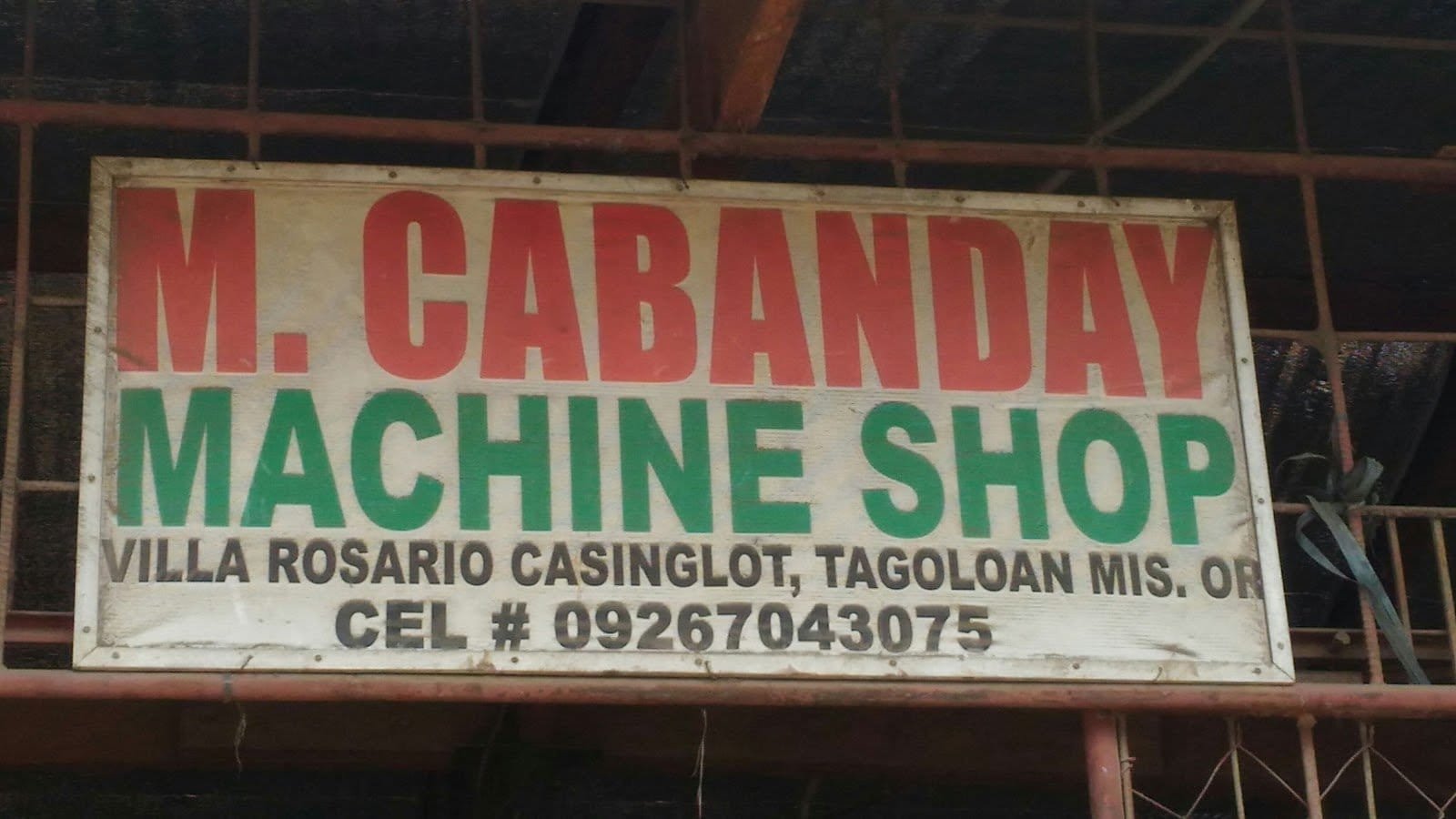 8481.M. CABANDAY MACHINE SHOP.M. CABANDAY MACHINE SHOP 1 Marketmind Local