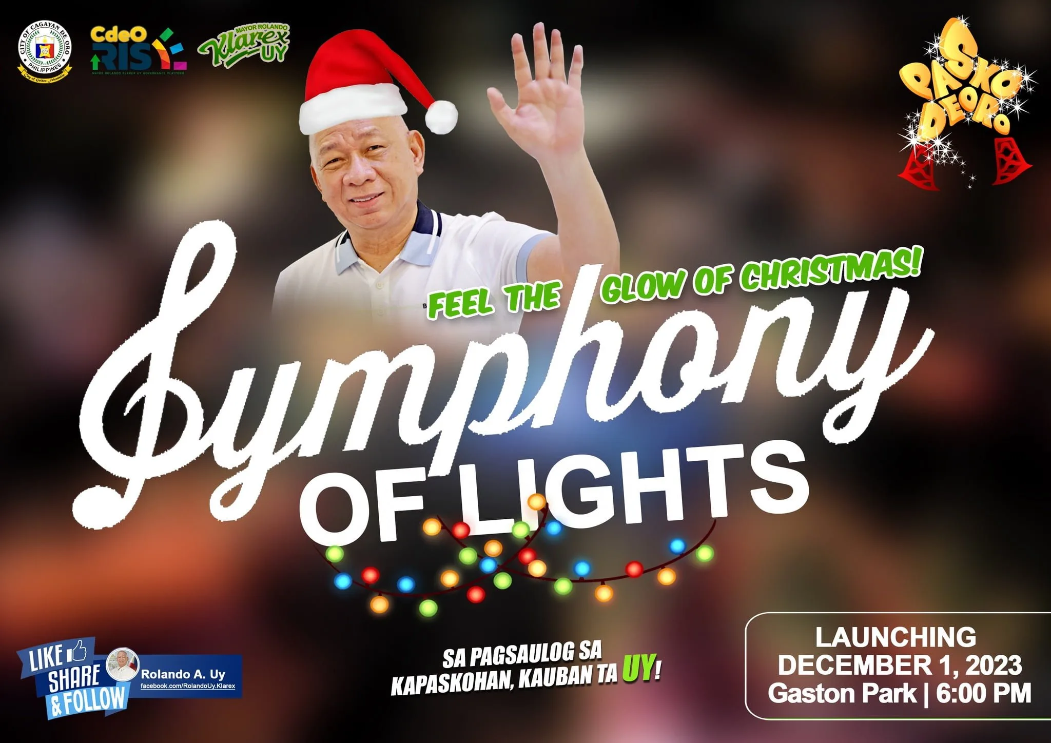 Symphony of Lights Christmas concert: A mesmerizing display of colorful lights and music, spreading joy and festive cheer.