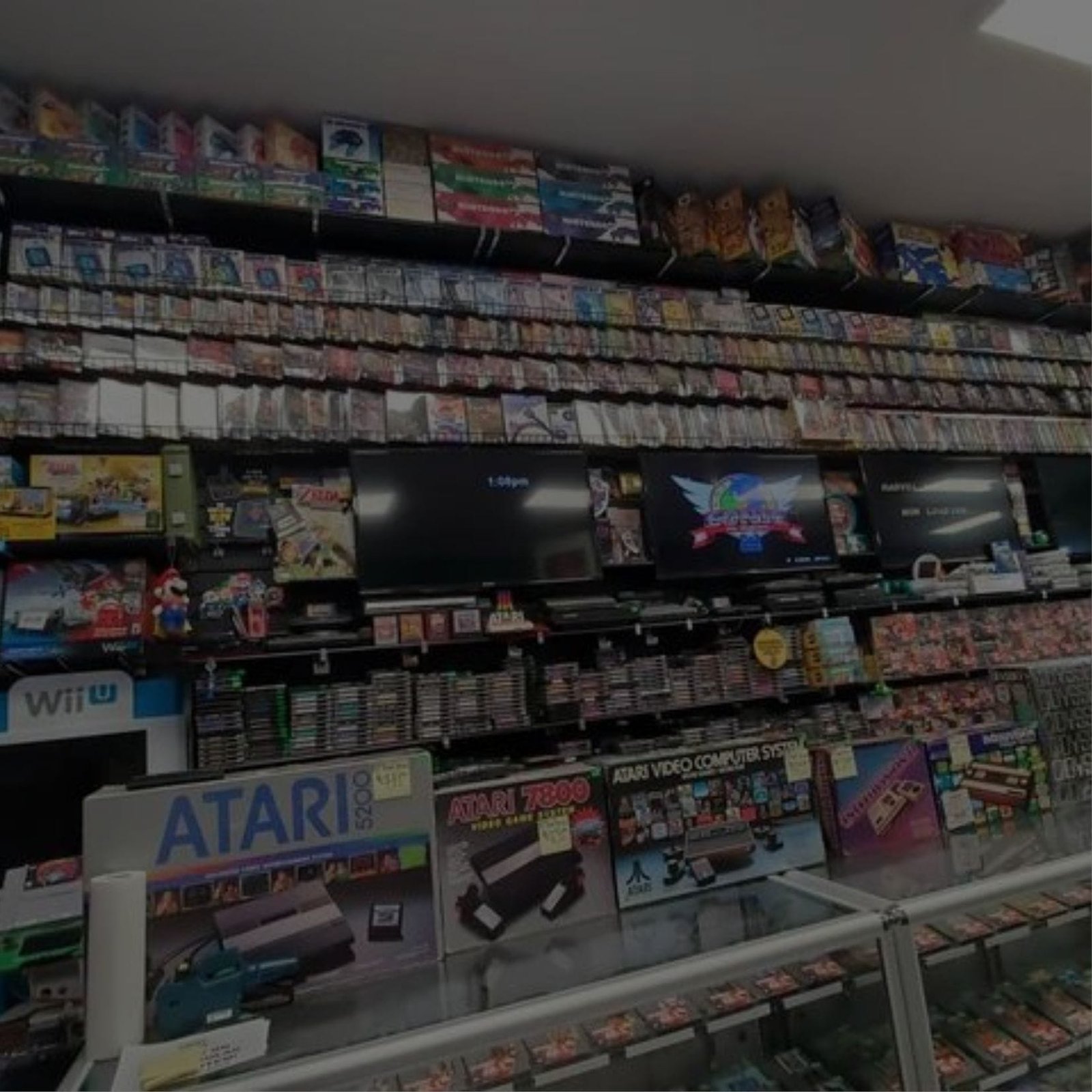 A store filled with video games and more, offering a wide range of items