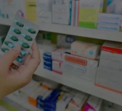 A wide range of healthcare products and medications available pharmacy store