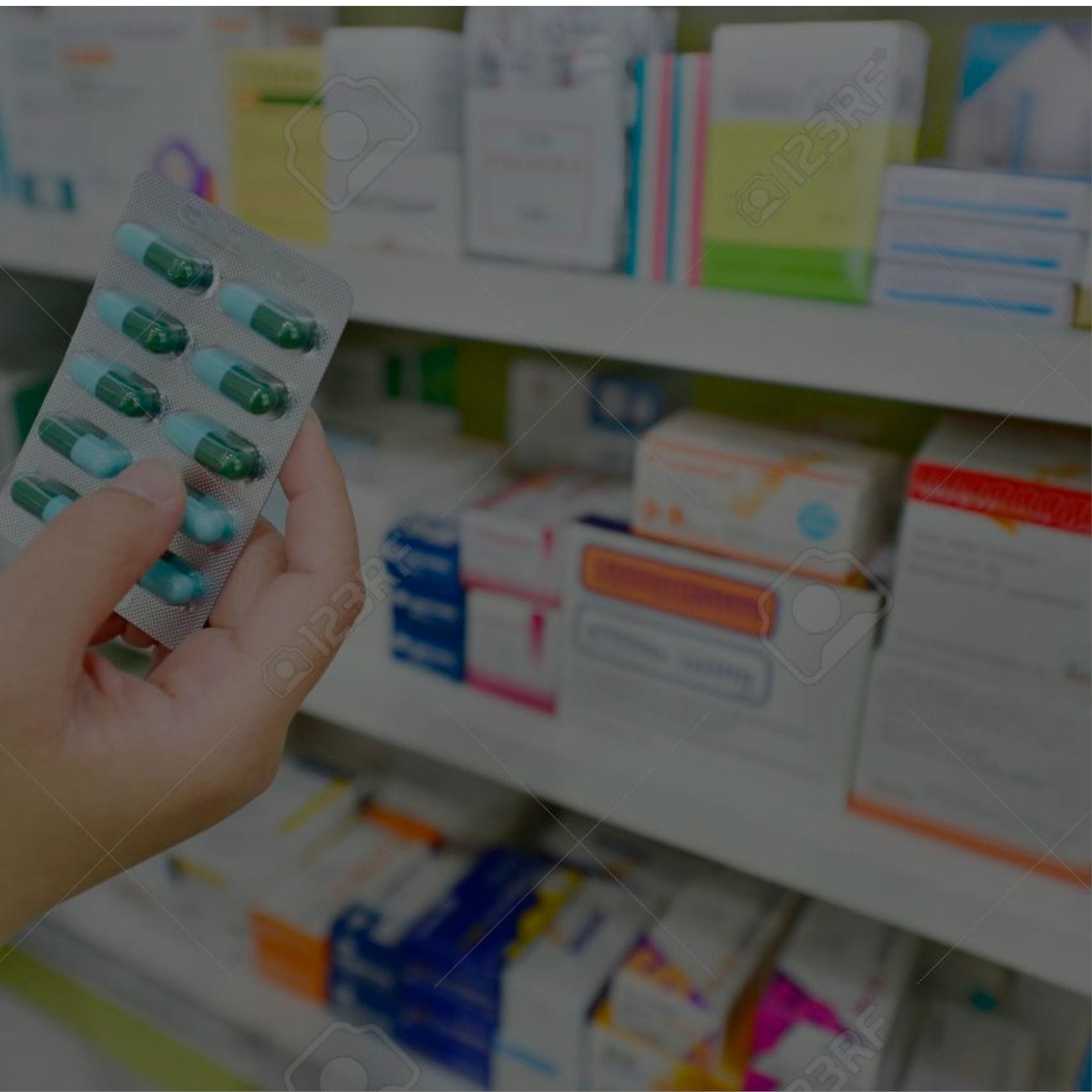 A wide range of healthcare products and medications available pharmacy store