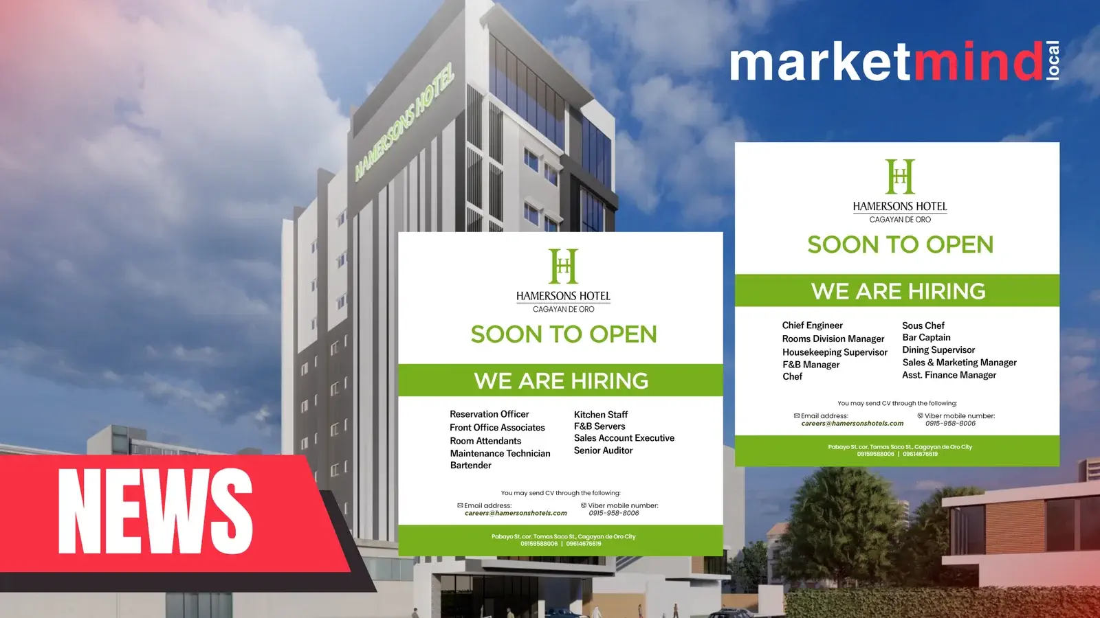 Hamersons Hotel Cagayan de Oro Opening Soon News Assets