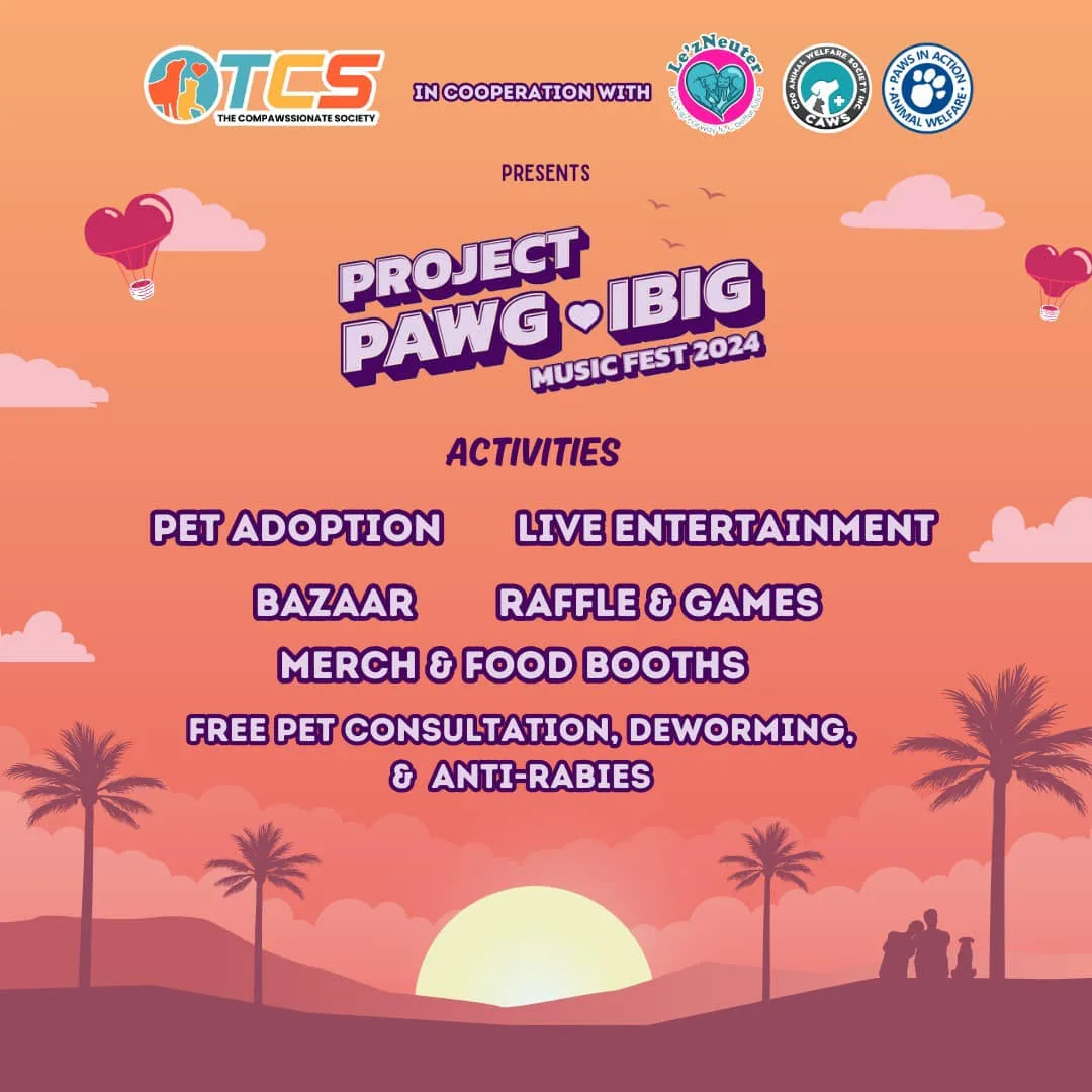 Project Pawg-Ibig Music Fest 2024 List of Activities for Pets.