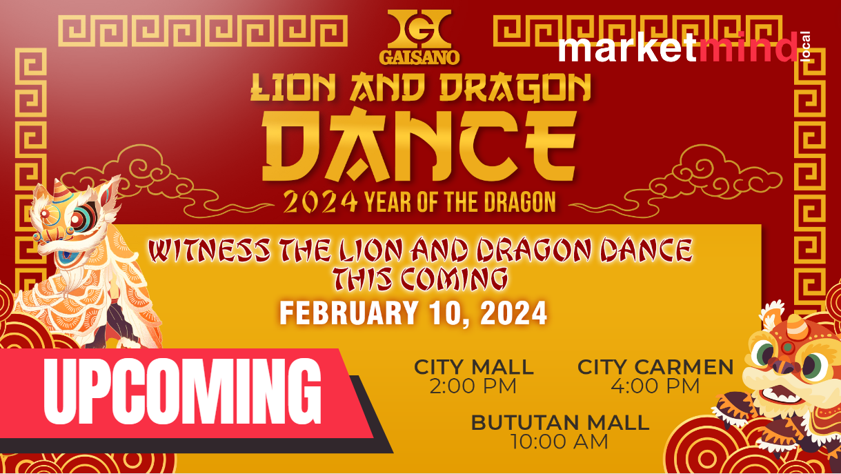 Year of the Dragon with Lion and Dragon Dance Dances at Gaisano City