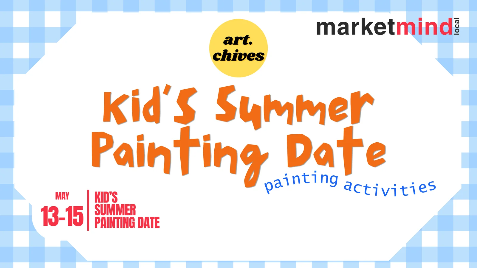 ArtChives Ph Children painting outdoors on a sunny day, surrounded by colorful paints and brushes.