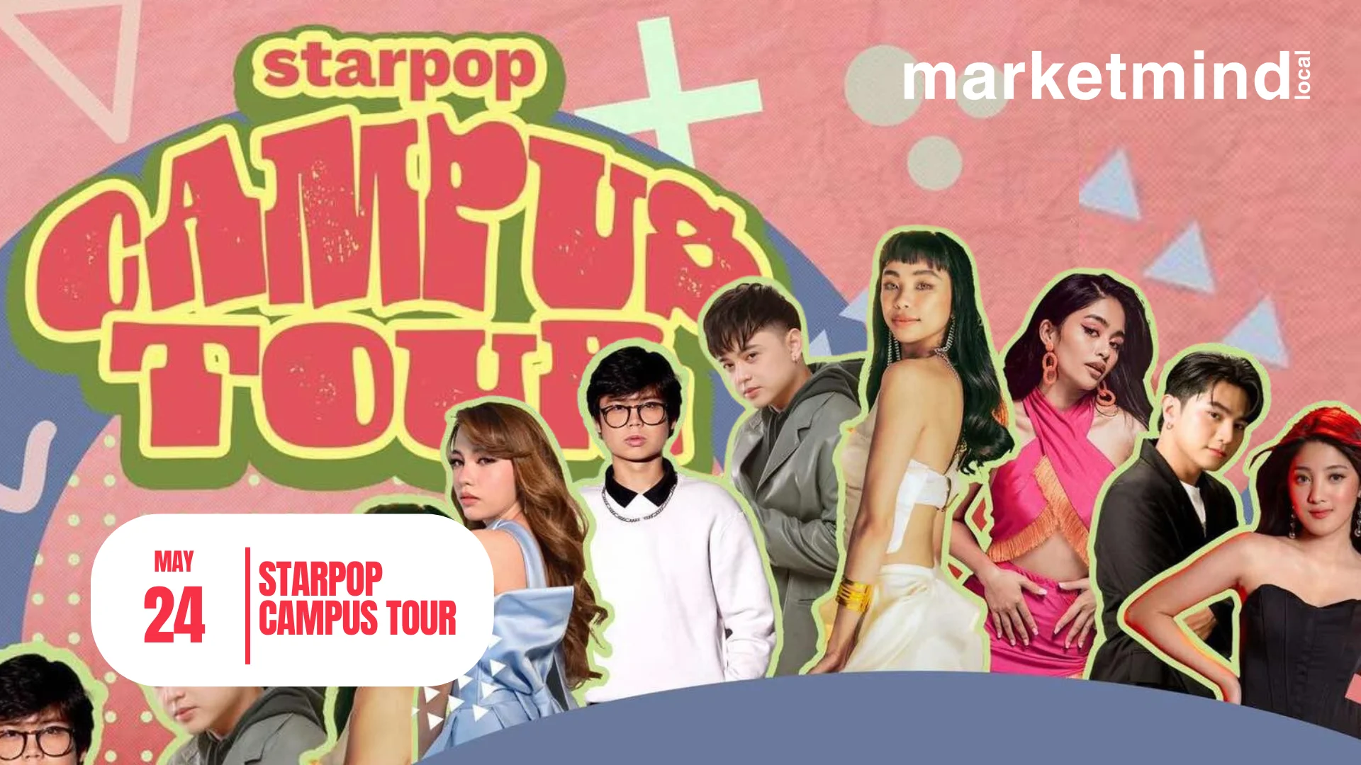 Starpop Tour poster featuring various artists and tour dates."