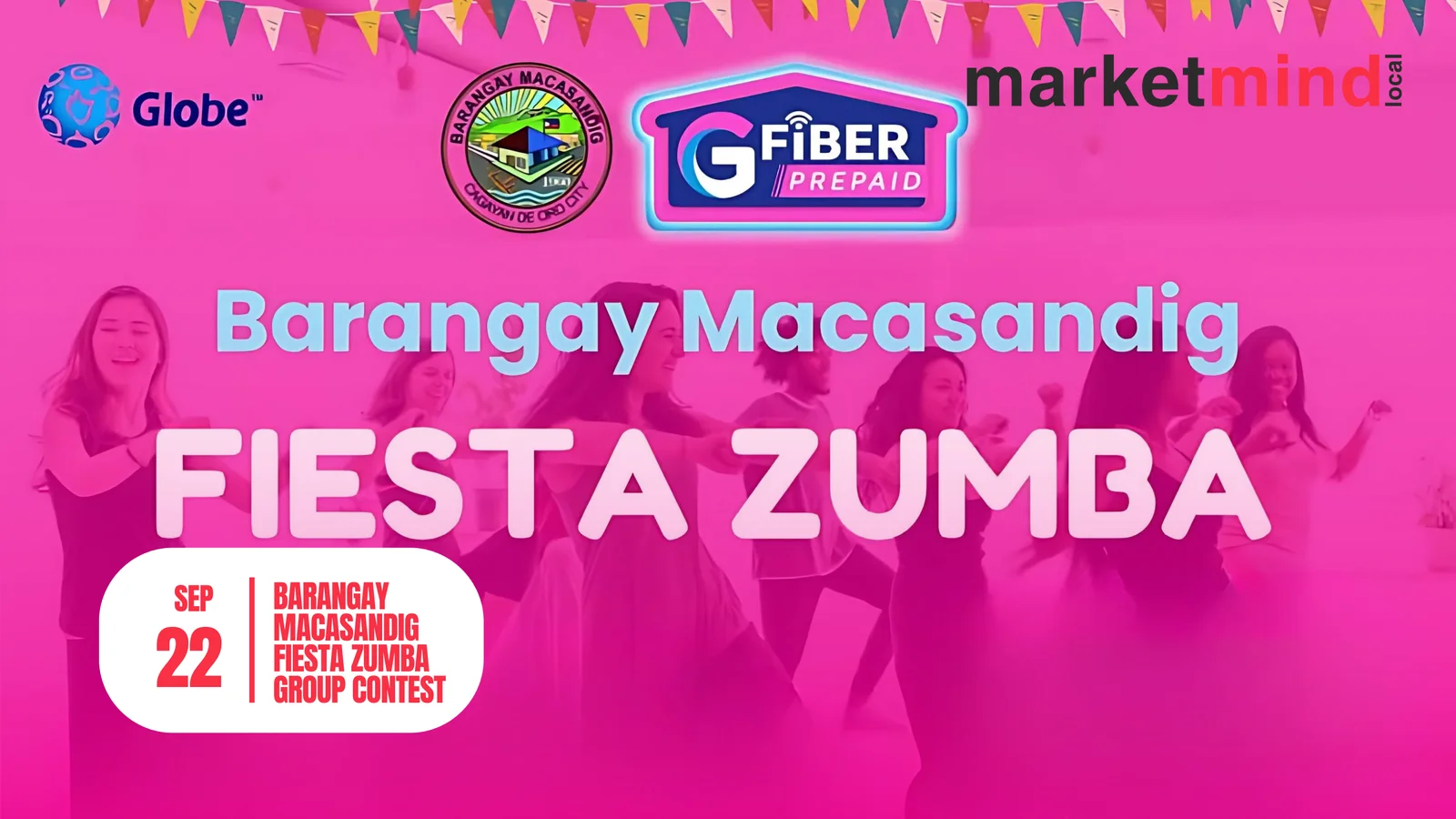 1. Colorful fiesta zumba event at Barangay Macasandig, showcasing fiesta zumba group contest