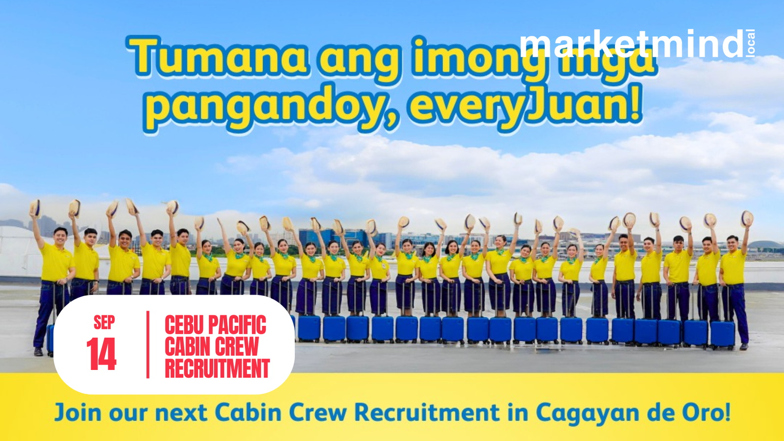 1. Join the cabin crew recruitment event in Cebu to explore exciting career opportunities in aviation.