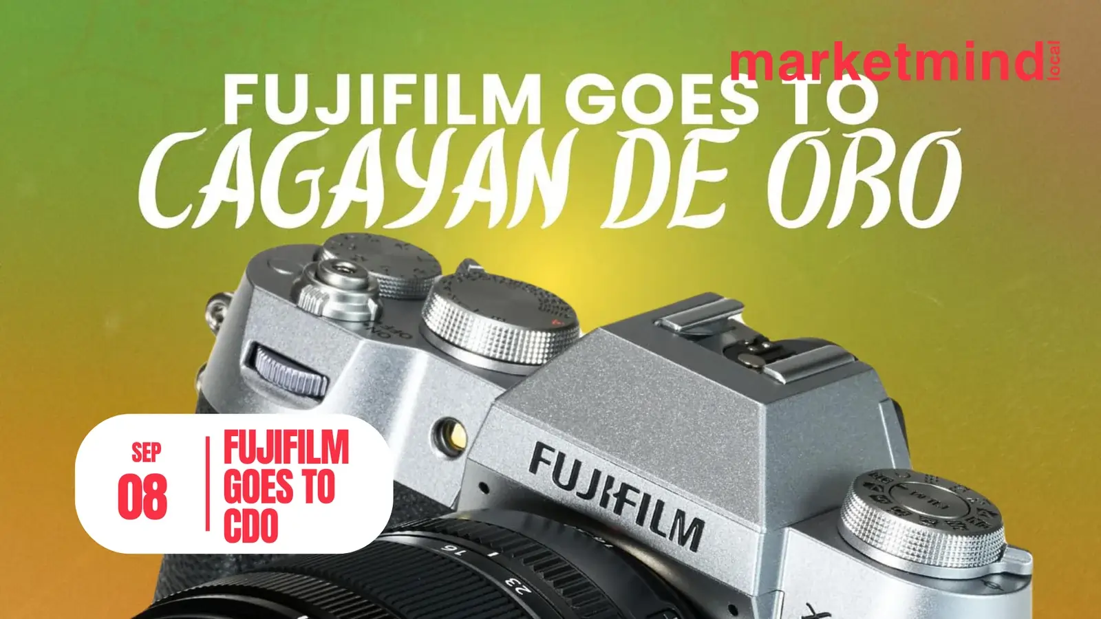 1. Fujifilm event in Cagayan de Oro showcasing photography equipment and community engagement activities.