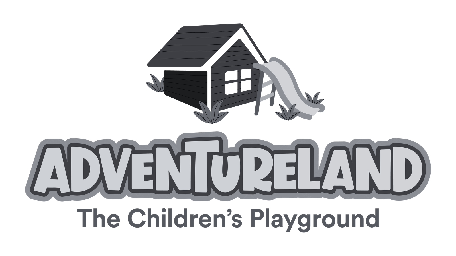 Adventureland logo featuring vibrant colors and whimsical design, representing fun and excitement in a theme park setting.